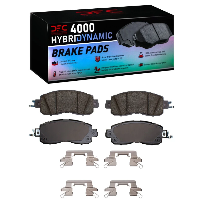 DFC 13-25 Nissan Leaf Front 4000 HybriDynamic Brake Pads and Hardware Kit