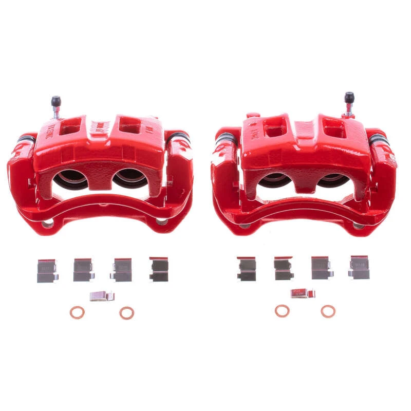 Power Stop 2002 Honda Passport Front Red Calipers w/Brackets - Pair