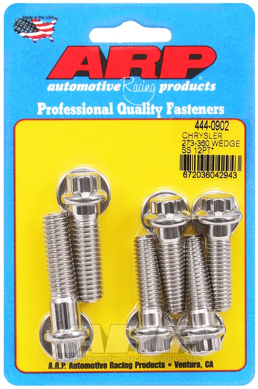 ARP Chrysler 273-360 Wedge Stainless Steel 12pt Bellhousing Bolt Kit