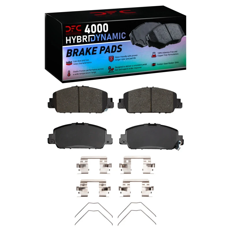 DFC 13-25 Honda Accord Coupe Front 4000 HybriDynamic Brake Pads and Hardware Kit