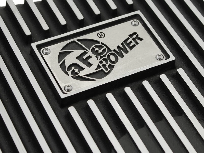 aFe Power Getriebeölwanne Schwarz Feingefräst 11-14 Ford 6R140 LKW V8 6,7L (td)