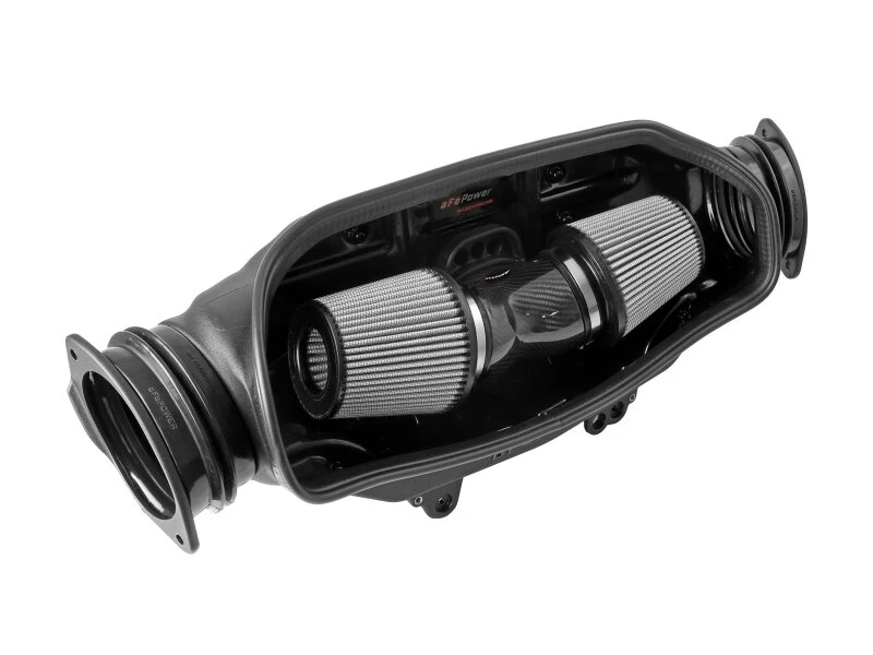 aFe 2020 Corvette C8 Track Series Carbon Fiber Kaltluft-Ansaugsystem mit Pro DRY S Filtern