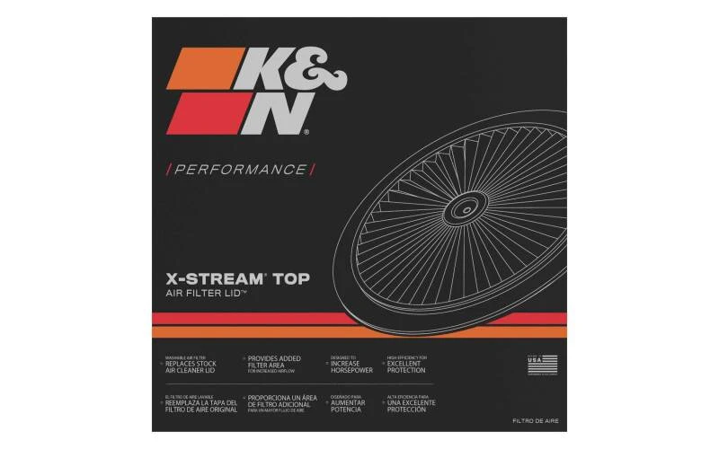 K&N X-Stream Top Filter Only 11in - Black