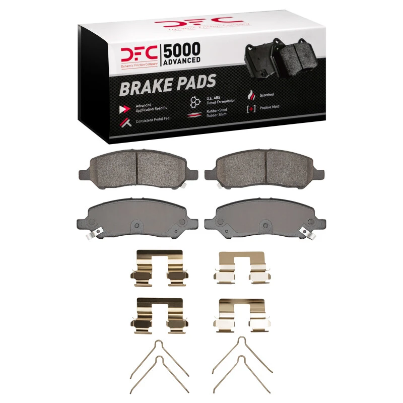 DFC 13-16 Dodge Dart Rear 5000 Advanced Ceramic Brake Pads and Hardware Kit