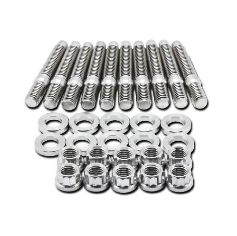 BLOX Racing Manifold M8x1.25x45mm Stud Kit 10-piece