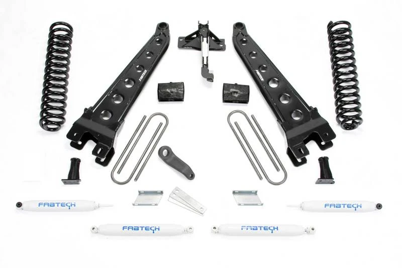 Fabtech 17-21 Ford F250/F350 4WD Gas 6-Zoll-Rad-Arm-System mit Coils und Performance-Schocks