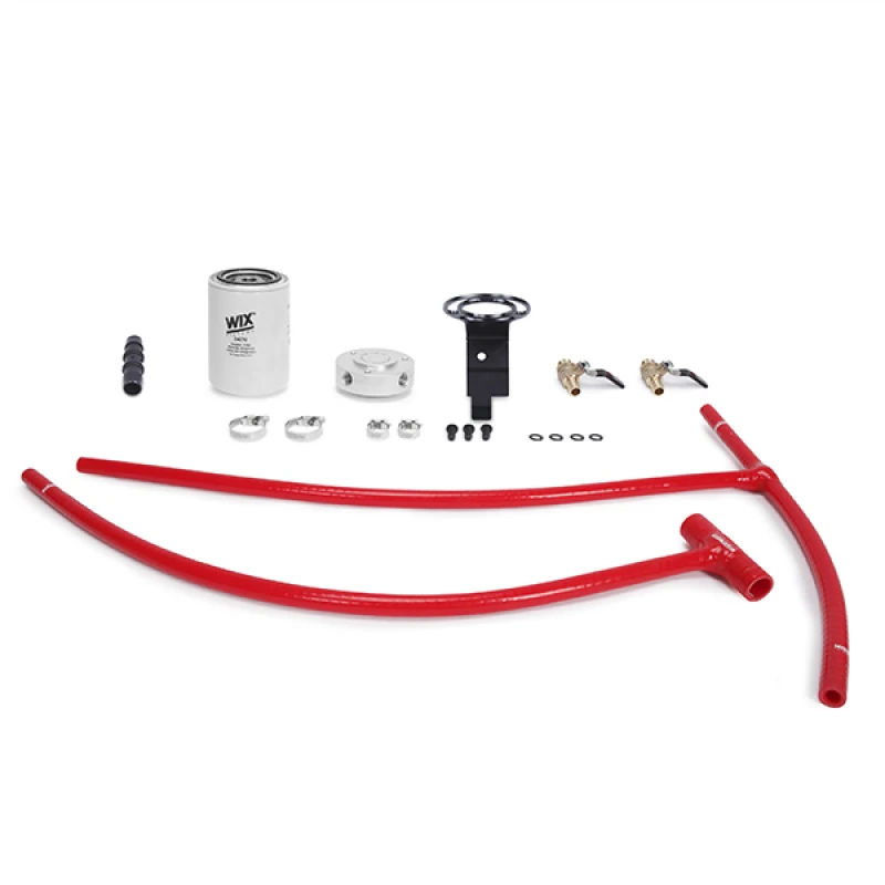 Mishimoto 03-07 Ford 6.0L Powerstroke Kühlmittel-Filtrations-Kit - Rot