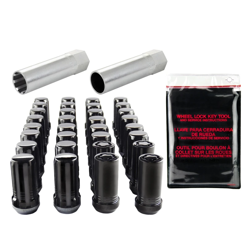 McGard SplineDrive Tuner 8-Lug-Installationskit mit Verriegelungen und Werkzeug (Kegel) M14X1,5 / 1 Zoll Sechskant - Schwarz