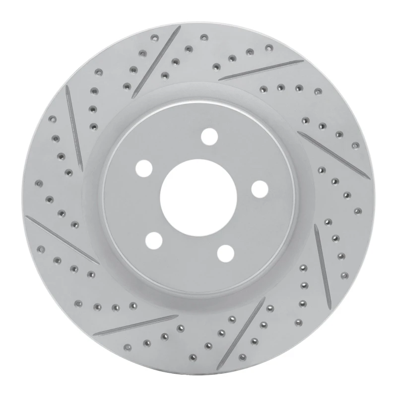 DFC 94-04 Ford Mustang Front Left Drilled & Slotted Geoperformance Rotor