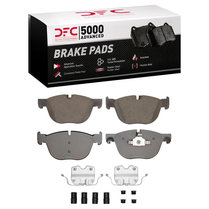 DFC 07-18 BMW X6 Front 5000 Advanced Low Metallic Brake Pads and Hardware Kit