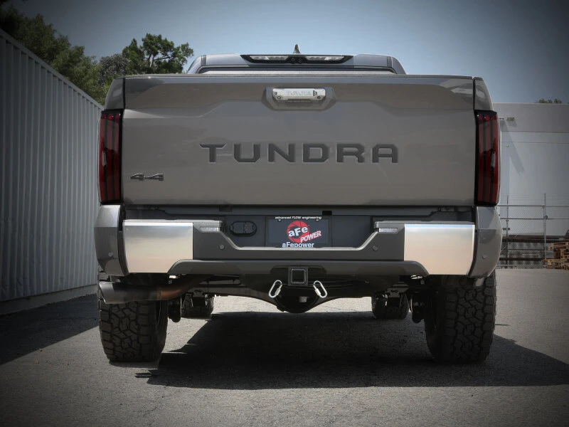 aFe 2022 Toyota Tundra V6-3.5L (tt) Vulcan-Serie 2,5-Zoll- bis 3-Zoll-304-SS-Kat-Back-Abgasanlage mit schwarzer Spitze