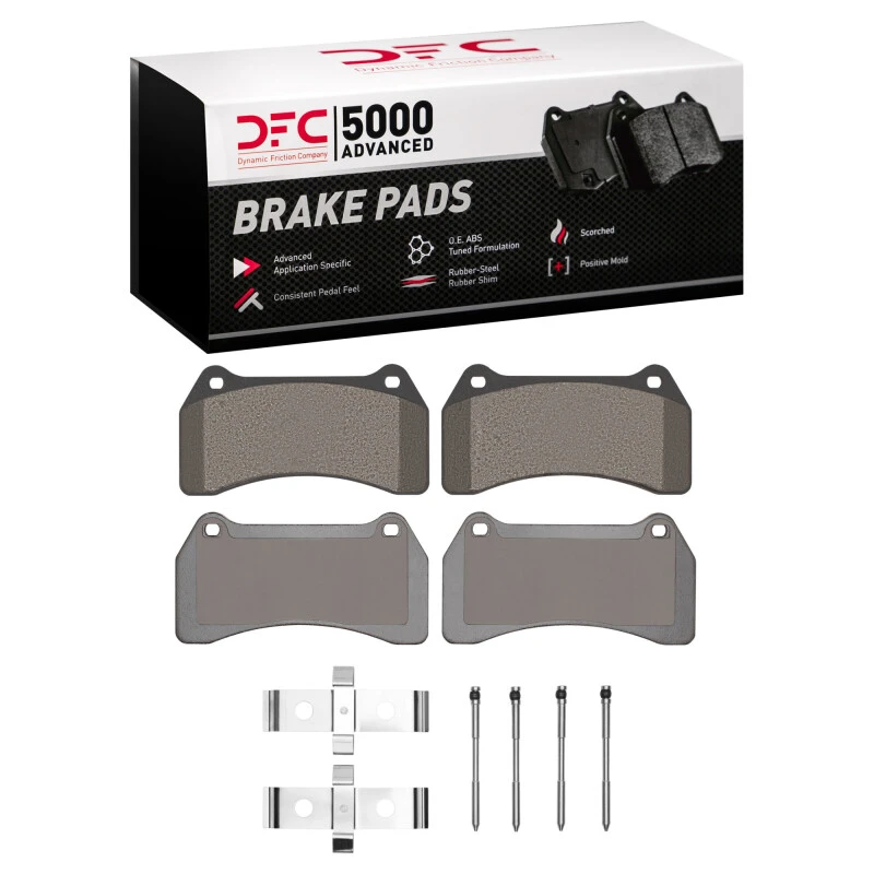 DFC 03-05 Jaguar XJR Front 5000 Advanced Low Metallic Brake Pads and Hardware Kit