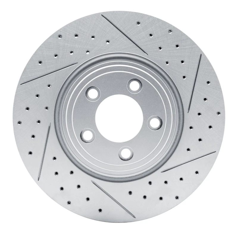 DFC 06-10 Jaguar Xf Front Right Drilled & Slotted Geoperformance Rotor