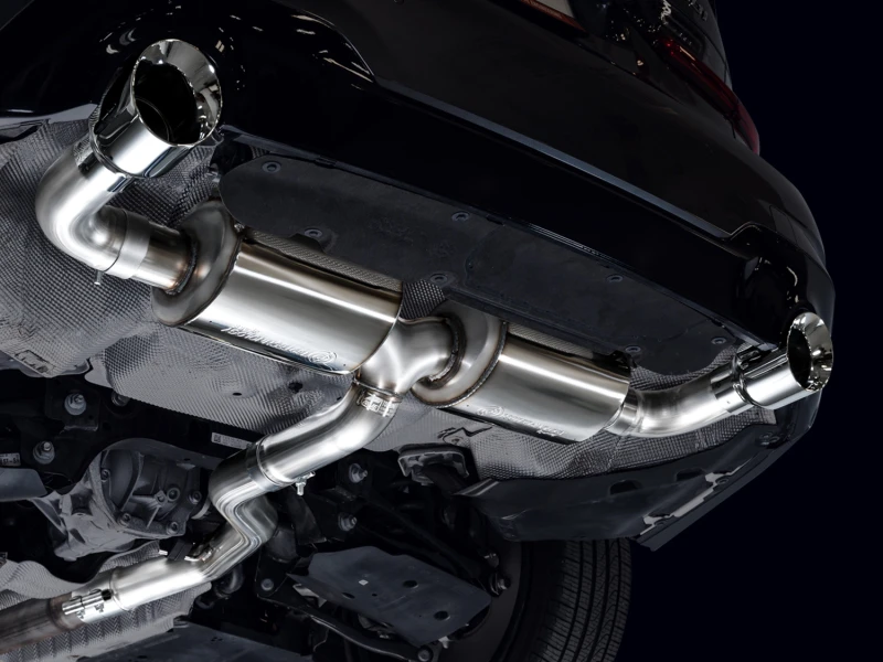 AWE 19-23 BMW 330i / 21-23 BMW 430i Basis G2X Touring Axle Back Auspuff - Chrom Silber