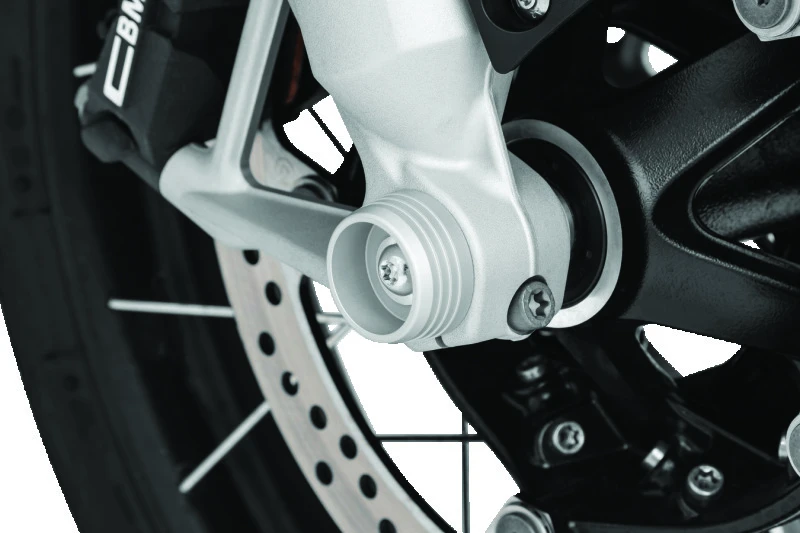 Kuryakyn Lodestar Front Axle Sliders Silber