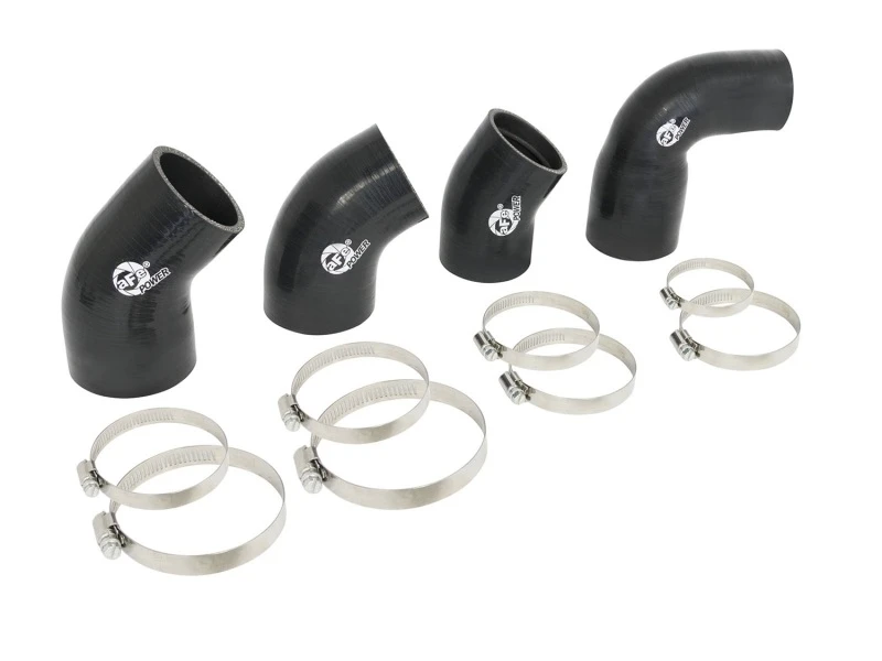 aFe BladeRunner Intercooler-Kupplungen und Schellen-Kit und AFE-Rohr 15-16 Ford Mustang EcoBoost L4-2.3L