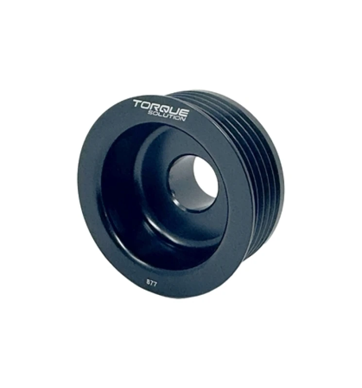 Torque Solution Leichte Lichtmaschinen-Riemenscheibe (Schwarz) für Subaru EJ WRX 02-05 / STI 04-06