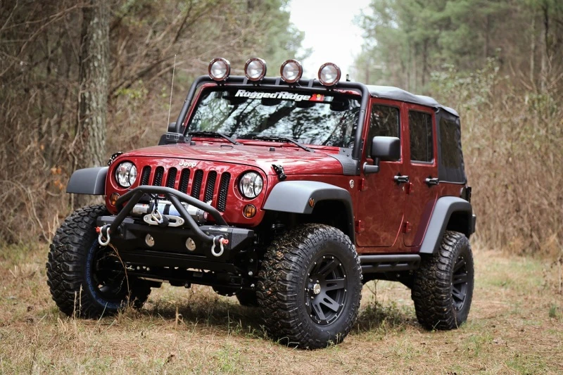 Omix 4-Teiliges Fender-Flare-Kit- 07-18 Jeep Wrangler JK