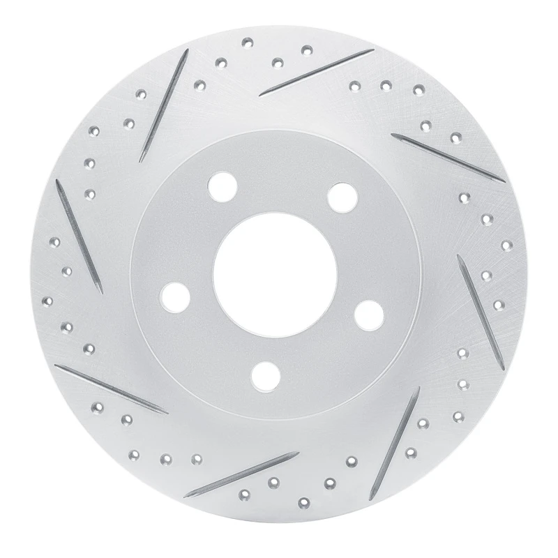 DFC 98-05 Buick Park Avenue Rear Left Drilled & Slotted Geoperformance Rotor