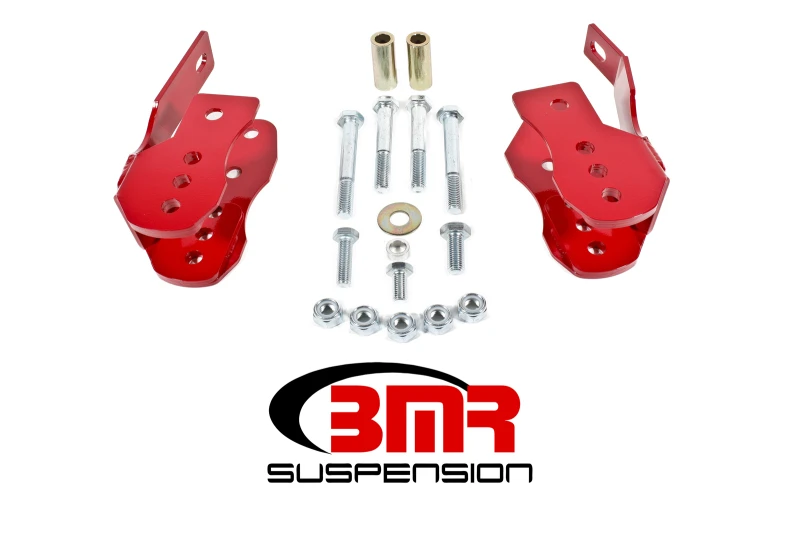 bmr-suspension_CAB005R-6793050a7ebf2 BMR 05-14 S197 Mustang Schraubmontage Steuerarm-Relocation-Brackets - Rot