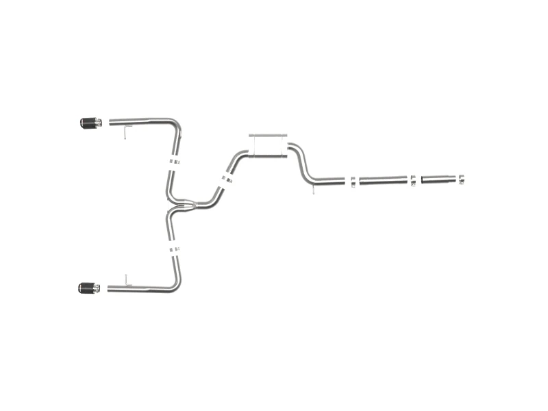 afe 19-21 VW Jetta GLI (MKVII) L4-2.0L (t) MACH Force-Xp 304 SS Cat-Back Exhaust System Carbon Tips