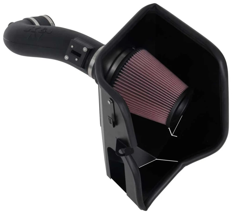 K&N 2019+ Chevrolet 1500 5.3L / 6.2L V8 F/I Aircharger Leistungs-Luftansaugsystem