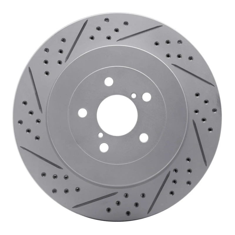 DFC 03-04 Subaru Impreza Rear Left Drilled & Slotted Geoperformance Rotor