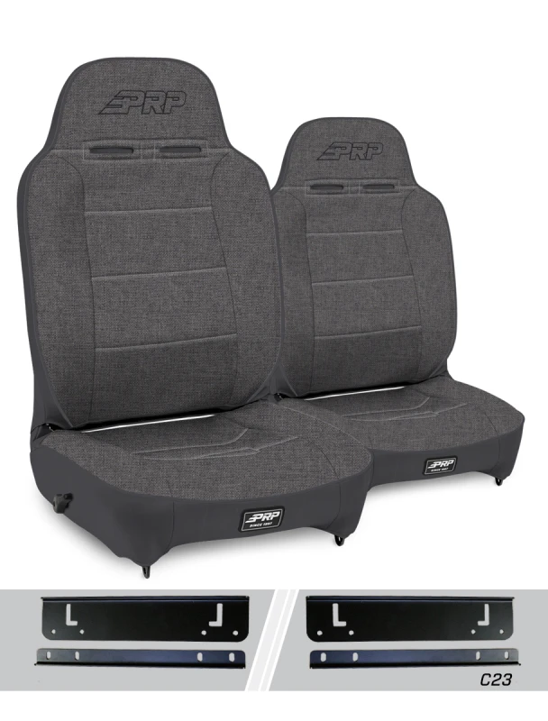 PRP 97-02 Jeep Wrangler TJ High Back Reclining Suspension Seats Kit- Gray