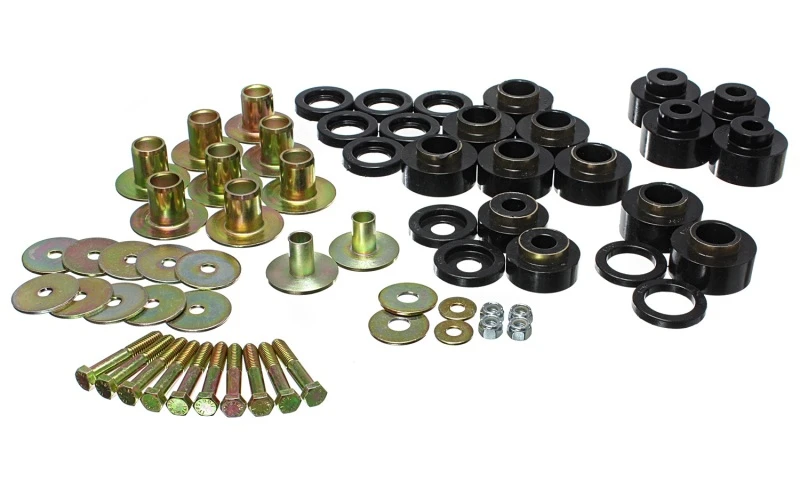 Energy Suspension 68-72 Chevy Chevelle/Monte Carlo/Malibu/El Camino Schwarzes Karosserie-Montageset