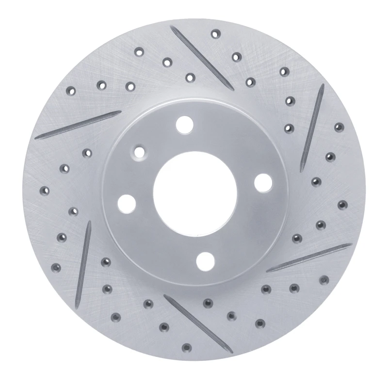 DFC 16-22 Chevrolet Spark (USA/Canada) Front Right Drilled & Slotted Geoperformance Rotor