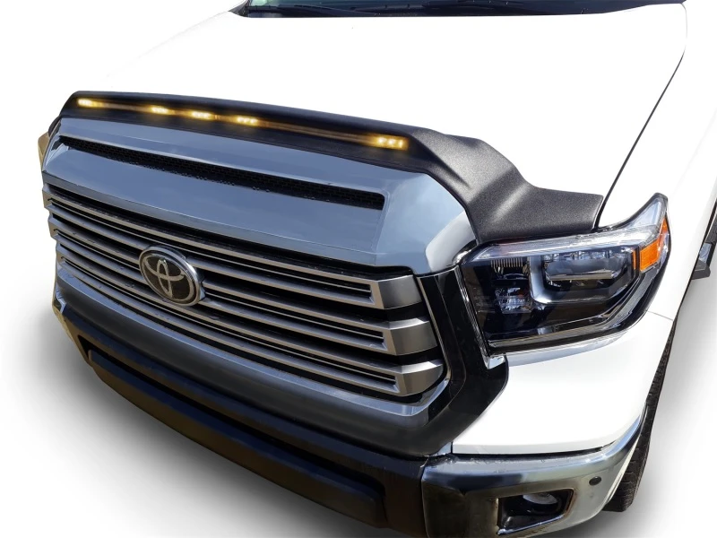 AVS 2014-2019 Toyota Tundra Aeroskin Niedriges Profil-Haube Schutz mit Lichtern - Schwarz