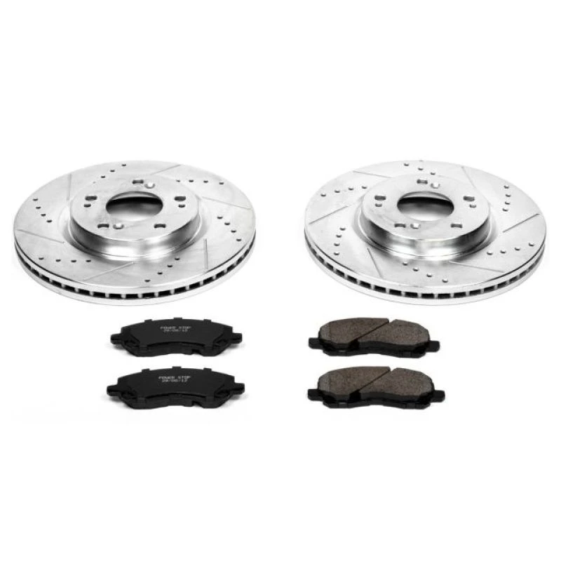 Power Stop Front Z23 Evolution Sport Brake Kit for 06-12 Mitsubishi Eclipse
