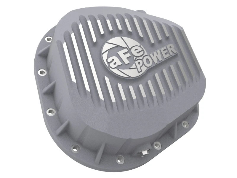 aFe Rear Differential Cover (Raw; Street Series); Ford Diesel Trucks 86-13 V8 (td)