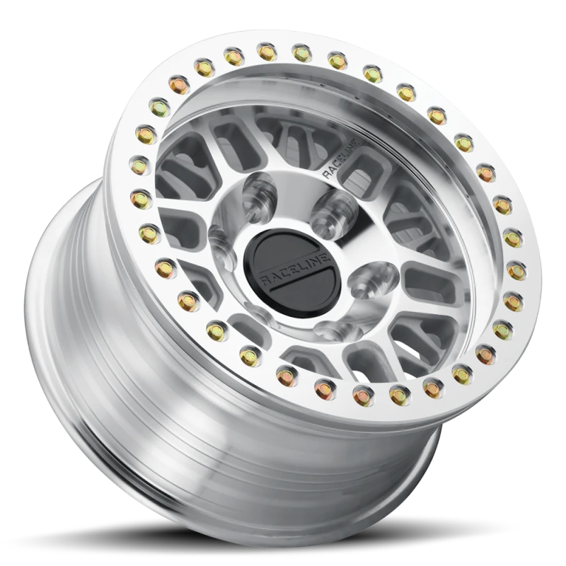 Raceline RT951M Ryno 17x9in / 8x165.1 BP / -12mm Offset / 130.81mm Bore - Machined Beadlock Wheel