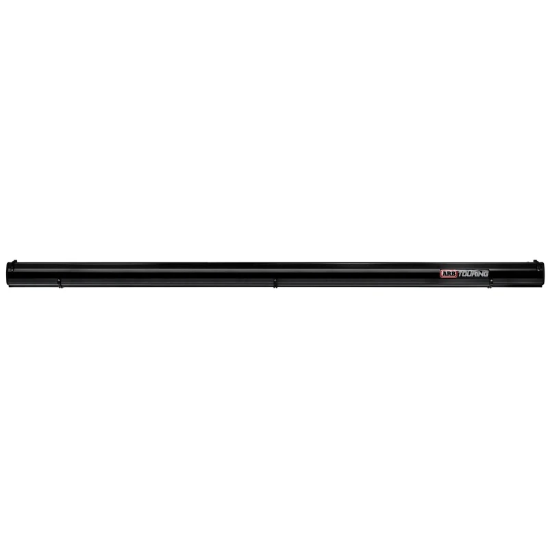 ARB Alu-Markise, schwarzes Gestell, 2,5 m x 2,5 m, mit LED-Lichtleiste