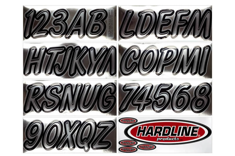 Hardline Bootsaufkleber Kit 3 Zoll – 400 Chrome/Black