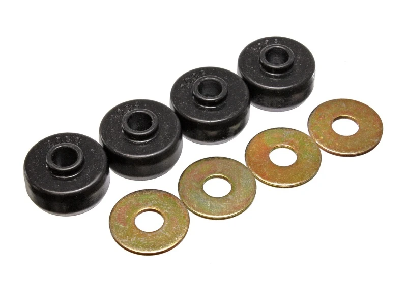 Energy Suspension 84-96 Chevy Corvette Schwarze Federkissen für hintere Blattfederbuchsen-Set