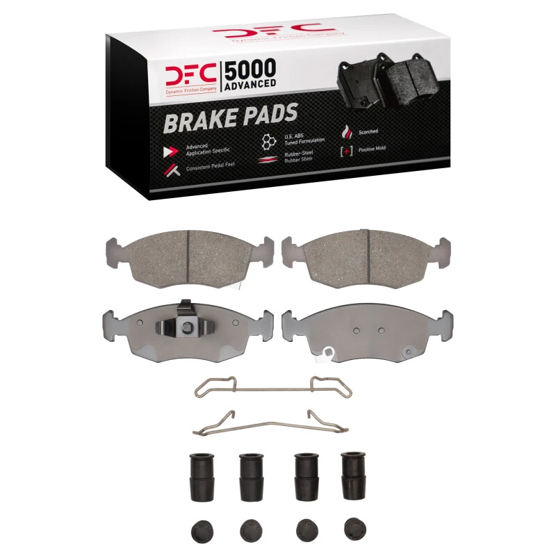 DFC 12-19 Fiat 500 (USA/Canada) Front 5000 Advanced Ceramic Brake Pads and Hardware Kit