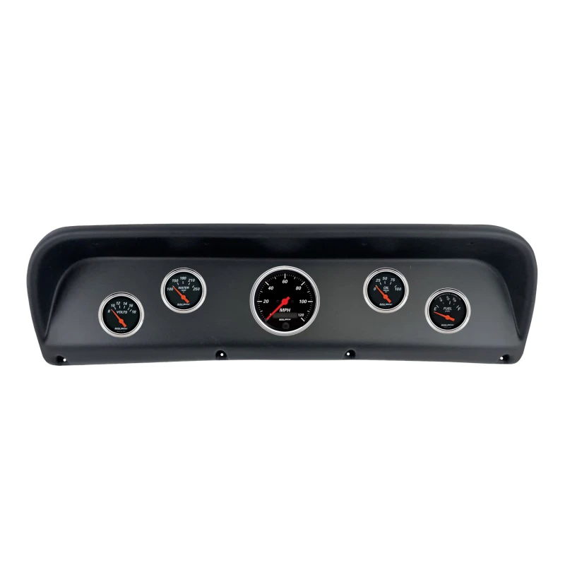 Autometer Designer Black Direct Fit Dash Kit 67-72 Ford F100 (1 x 3-3/8in. / 4 x 2-1/16in.)