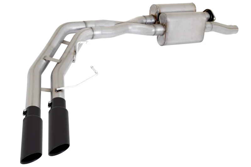 Gibson 17-19 Ford F-150 Raptor 3.5L 3 Zoll Cat-Back Super Truck Auspuff - Black Elite