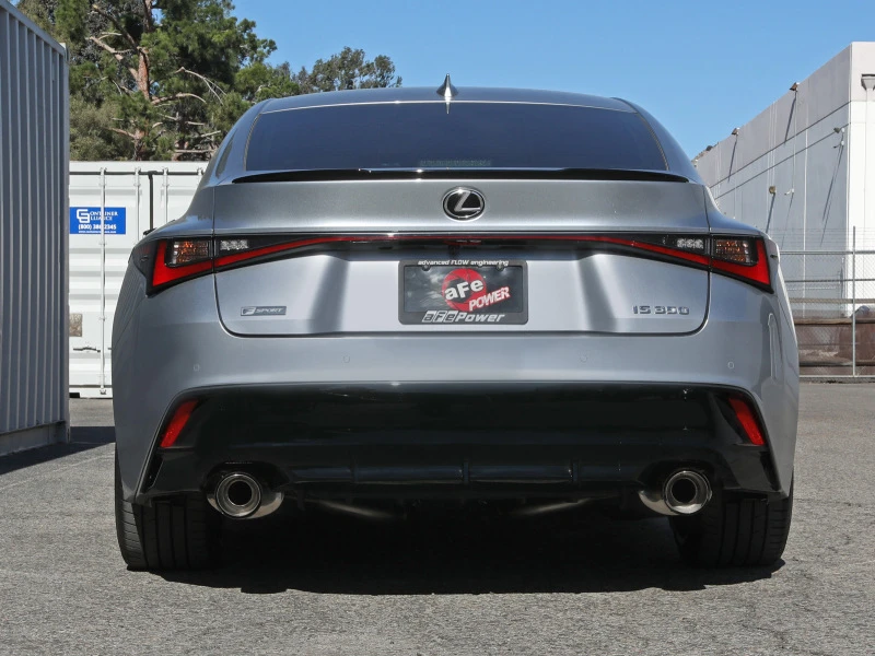 aFe Lexus IS350 14-22 V6-3.5L Takeda Axle-Back Auspuffsystem- Carbon Fiber Endstück