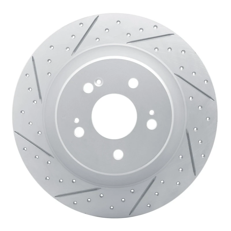 DFC 22-26 Acura Mdx Rear Left Drilled & Slotted Geoperformance Rotor