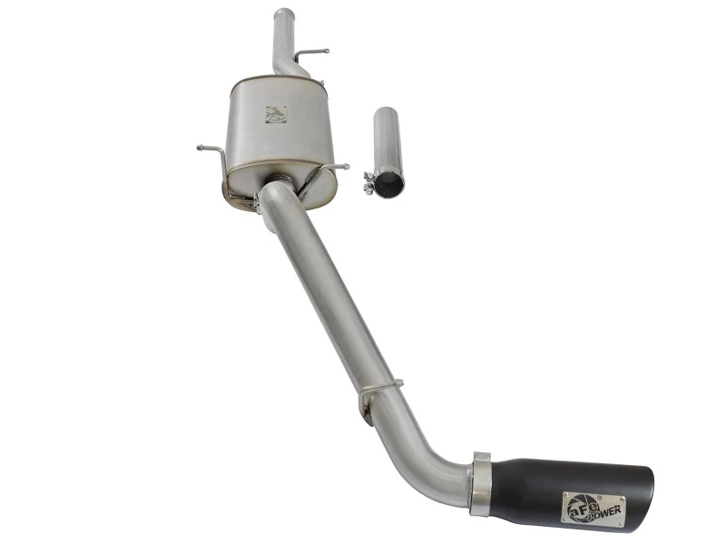 aFe MACHForce XP Auspuffanlagen Cat-Back Black Tip 09-17 GM Silverado 1500 4.3/5.3L RegCab SB/LB