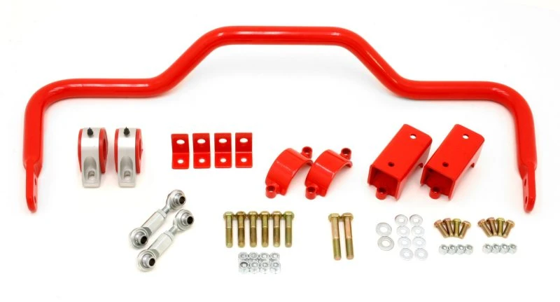 BMR 64-72 A-Body mit 3,25-Zoll-Achsen hinten Fest 1,375-Zoll-Xtreme-Anti-Roll-Bar-Kit - Rot