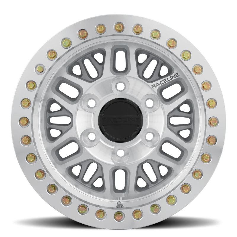 Raceline RT951M Ryno 17x9in / 8x165.1 BP / -12mm Offset / 130.81mm Bore - Machined Beadlock Wheel