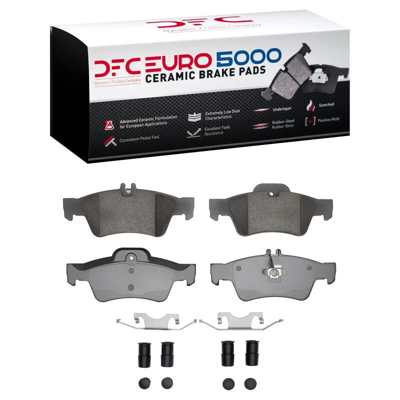 DFC 02-18 Mercedes-Benz E200 (Latin America) Rear Euro 5000 Ceramic Brake Pads and Hardware Kit