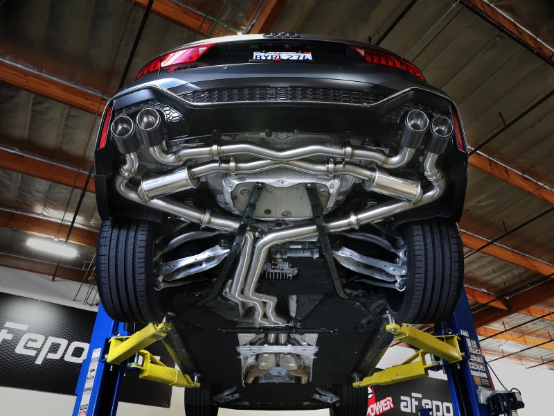 aFe 20-22 Audi RS6 Avant V8 4L(tt) MACH Force-Xp 3in zu 2,5in 304 SS Kat-Abgasanlage mit polierten Spitzen