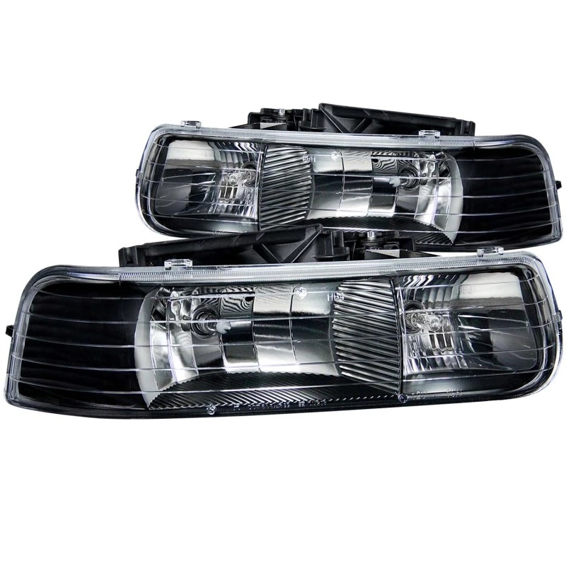 anzo_111155-6792e1066a57c ANZO 1999-2002 Chevrolet Silverado 1500 Kristall-Scheinwerfer Schwarz