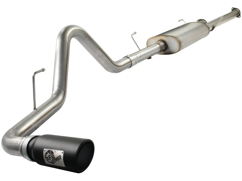 aFe MACHForce XP Abgasanlagen Cat-Back SS-409 EXH CB Toyota Tundra 10-11 V8-5.7L 145.7 WB (schwarze Spitze)