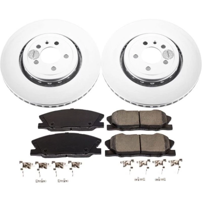 Power Stop 14-22 Dodge Charger Front Z17 Coated Brake Kit